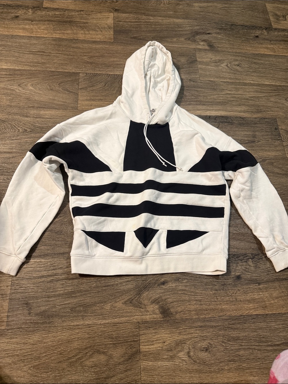 Black & White Striped Hoodie